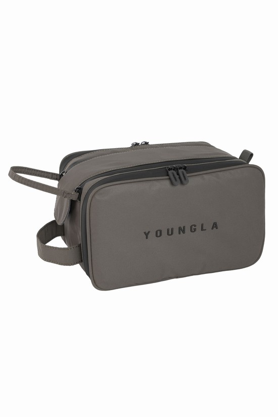 Bolsas Youngla 950 Lah Toiletry Hombre Gris | DEIRJFU-38