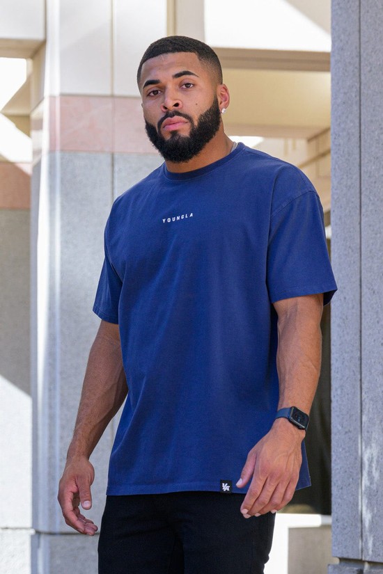 Camisas Youngla 401 Essential Jacked Hombre Azules | BCDKNJW-74