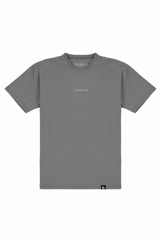 Camisas Youngla 401 Essential Jacked Hombre Gris | ECMXBPQ-05