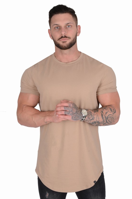 Camisas Youngla 402 Perfect Scallop Bottom Hombre Gris | ENJSFBV-42