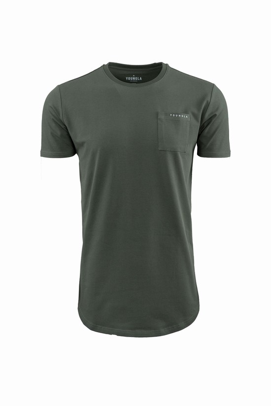 Camisas Youngla 406 Perfect Pocket Hombre Gris | IVXJWLH-59