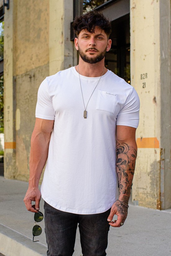 Camisas Youngla 406 Perfect Pocket Hombre Blancas | LEQKNPJ-53