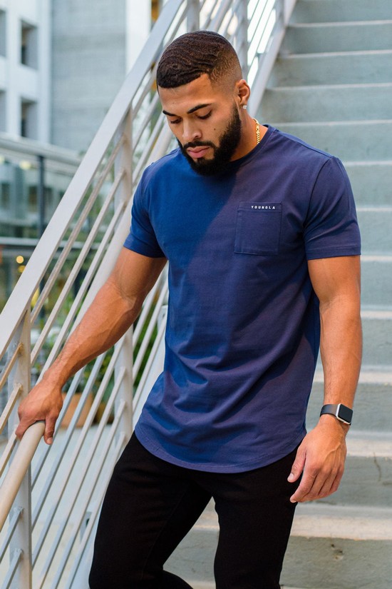 Camisas Youngla 406 Perfect Pocket Hombre Azules | PFDKOVI-28