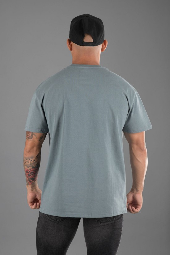 Camisas Youngla 407 Excellence Oversized Hombre Gris | JRWTAED-20
