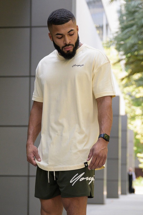 Camisas Youngla 408 Autobiography Hombre Beige | JDXAZIH-45