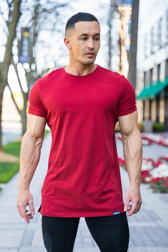 Camisas Youngla 411 Perfect Directo Bottom Hombre Rojas | BIGYUSO-47