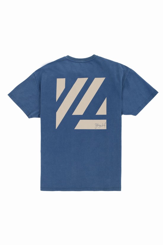 Camisas Youngla 413 Oversized Bloc Hombre Azules | OBYKUMN-69