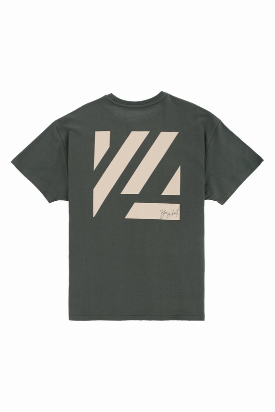 Camisas Youngla 413 Oversized Bloc Hombre Gris | YQCNDHU-62