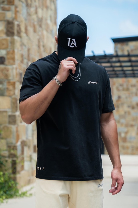 Camisas Youngla 414 Signature Hombre Negras | IPRSLMT-93