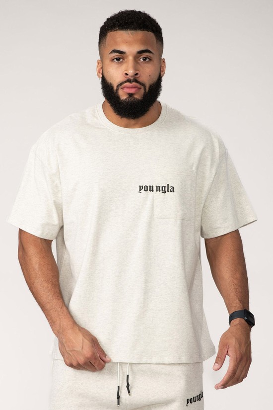Camisas Youngla 416 Eternal Pocket Hombre Beige | WGXQINR-81