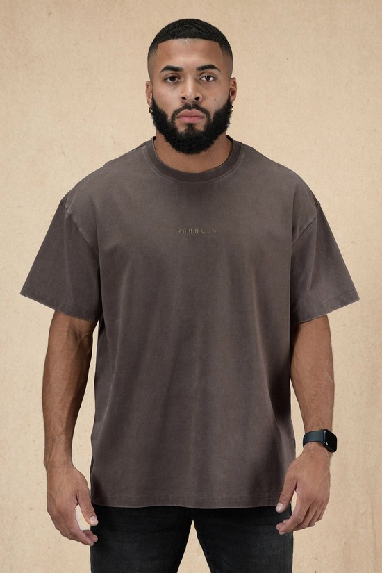 Camisas Youngla 420 Essential Oversized Hombre Gris | FICYSPB-07