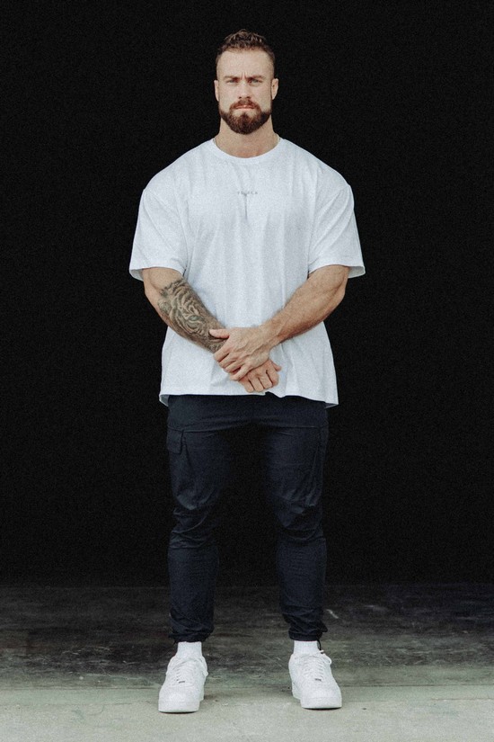 Camisas Youngla 420 Essential Oversized Hombre Blancas | HBDJKVO-59
