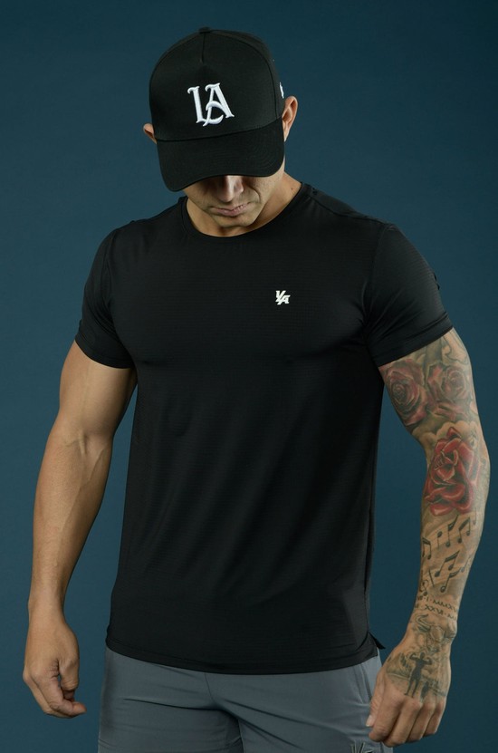 Camisas Youngla 423 Zephyr Compression Sleeve Hombre Negras | TARISPM-91