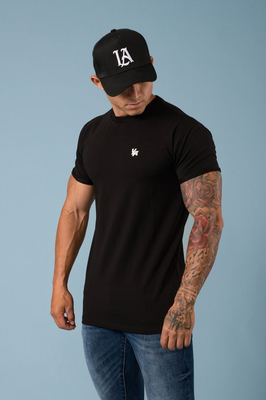 Camisas Youngla 425 Rolled Cuff Directo Bottom Hombre Negras | MPYRFCV-35