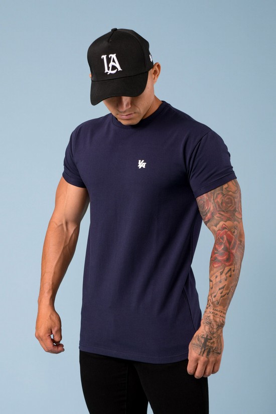 Camisas Youngla 425 Rolled Cuff Directo Bottom Hombre Azules | ZXTKULW-34