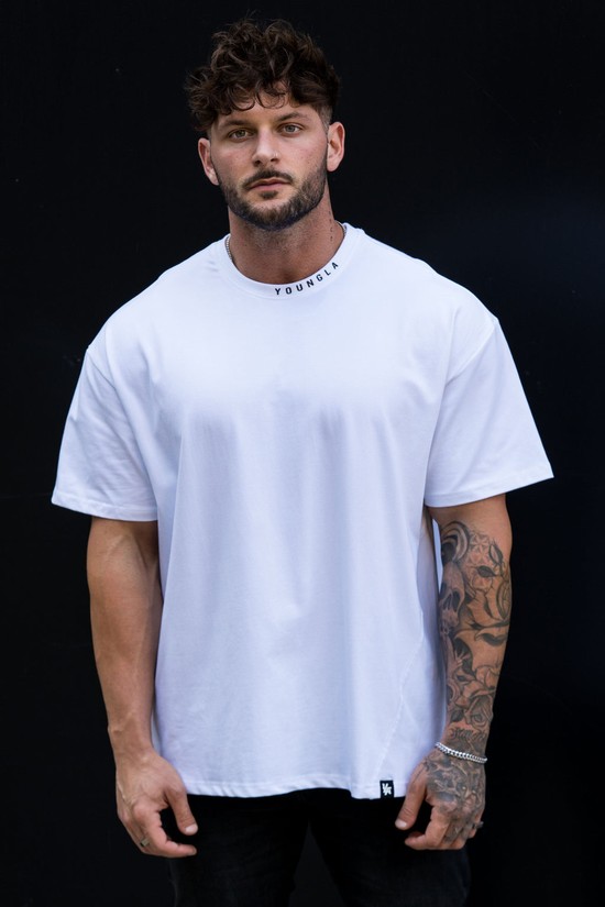 Camisas Youngla 429 Trademark Hombre Blancas | UQGCTXR-26