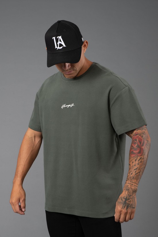 Camisas Youngla 430 Oversized Cloud Foam Hombre Gris | UPHNIBL-32