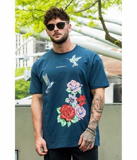 Camisas Youngla 432 The Good Life Hombre Azules | DYSBQNP-67