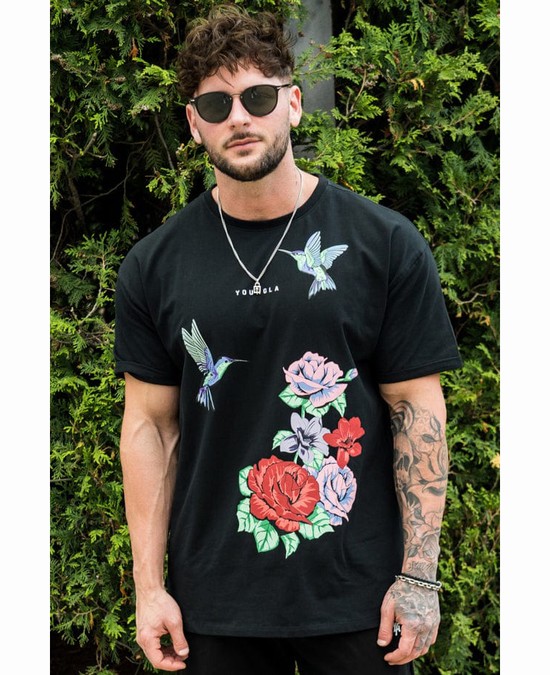 Camisas Youngla 432 The Good Life Hombre Negras | SKHEOAW-16