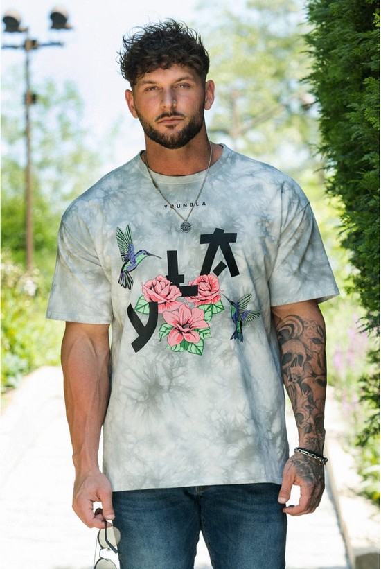 Camisas Youngla 433 The Zen Hombre Blancas Gris | SQNFKZO-68