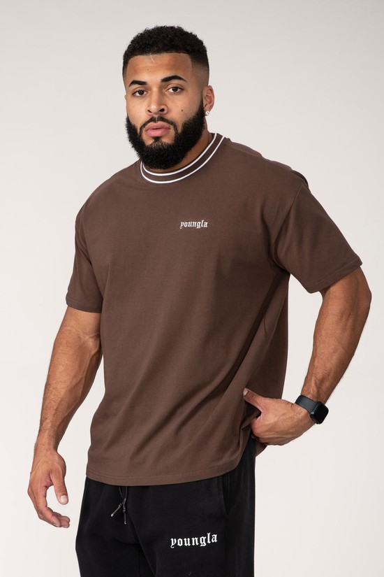 Camisas Youngla 435 Modern Noble Hombre Marrones | QOTXIYB-05