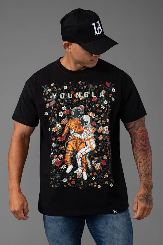 Camisas Youngla 438 Motion Picture Hombre Negras | WPVZDUX-32