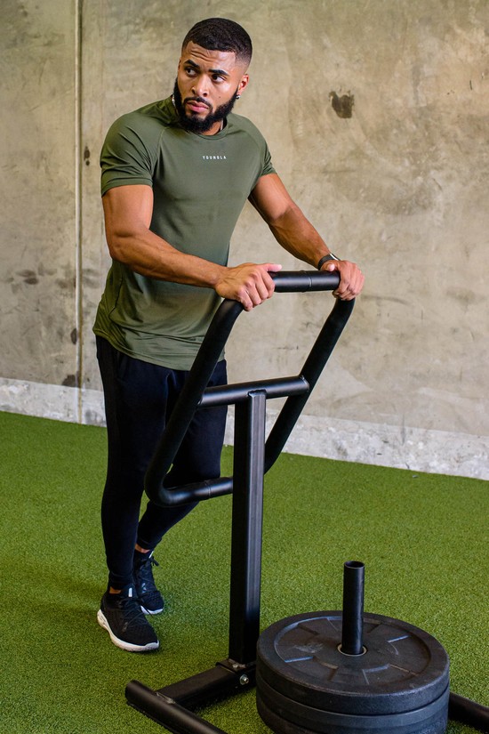Camisas Youngla 440 Performance Line Sleeve Hombre Verde | DNGPJXR-60