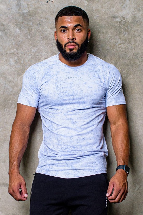 Camisas Youngla 440 Performance Line Sleeve Hombre Blancas | NZVWYRB-36
