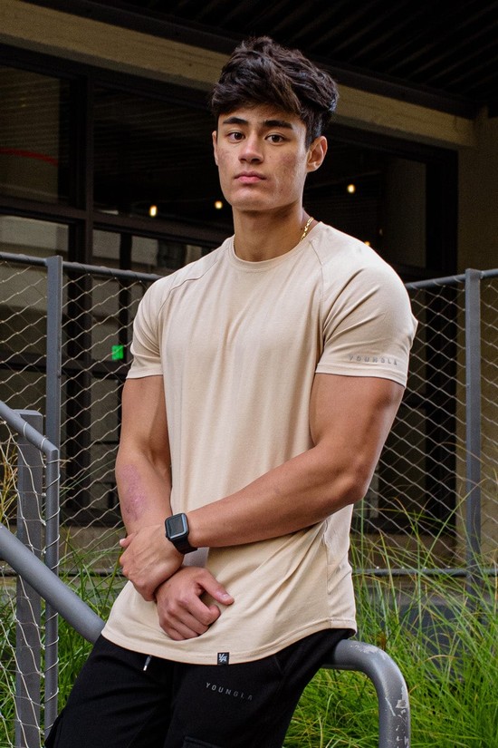 Camisas Youngla 442 Ultimate Híbrido Hombre Beige | RECHULS-03