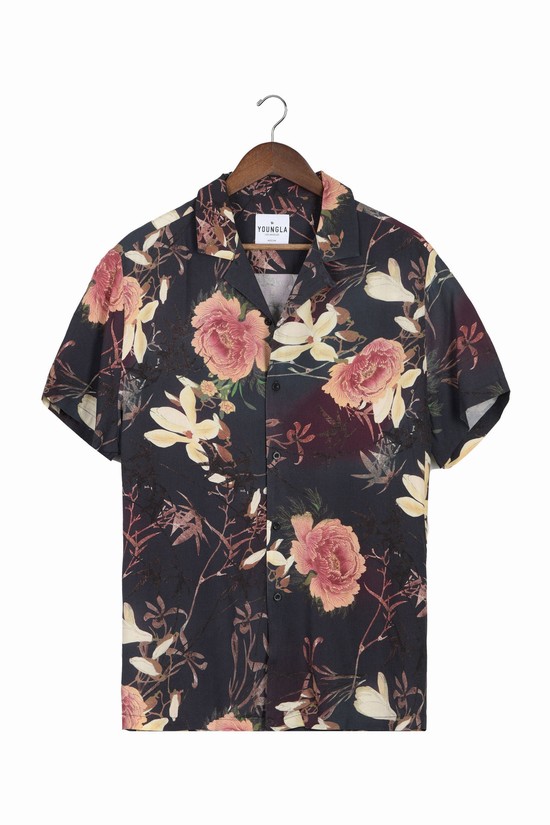 Camisas Youngla 445 Cabo Vibez Printed Hombre Multicolor | BSAGKJE-42