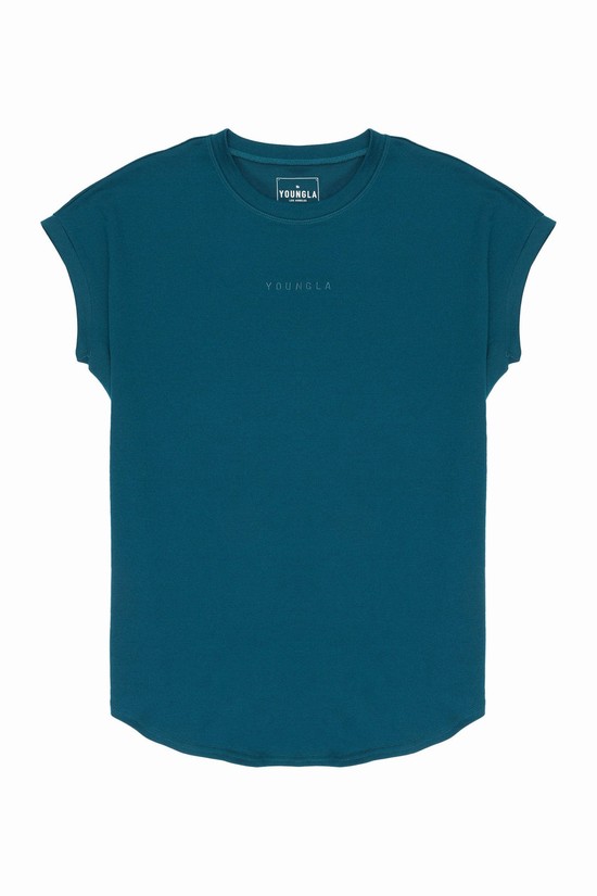 Camisas Youngla 446 Rambo Hombre Azules | FJIENPB-15