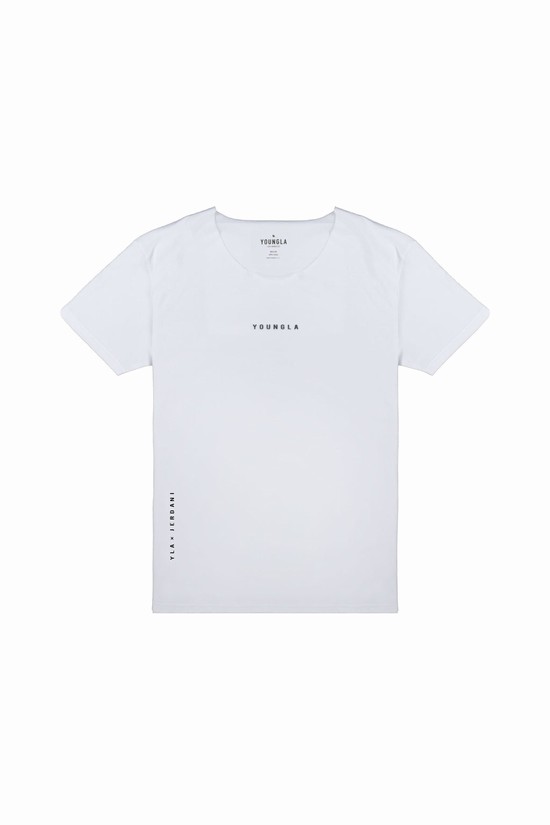 Camisas Youngla 447 Anchos Neck Raw Cut Hombre Blancas | FEBJXAW-03