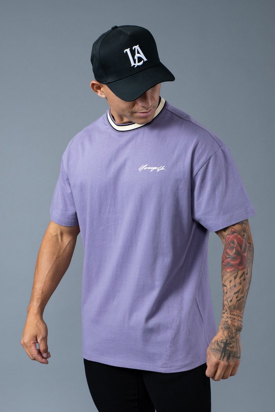 Camisas Youngla 451 Noble Hombre Moradas | KPIWJQB-14