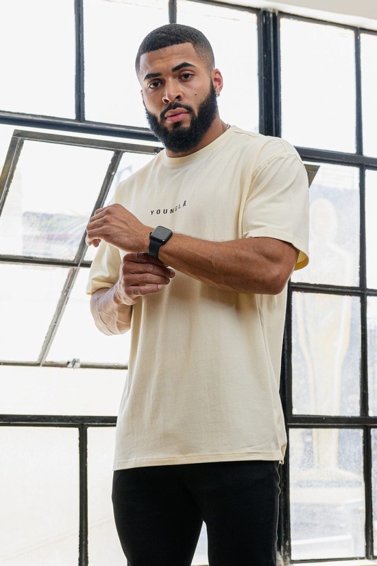Camisas Youngla 453 Young King Hombre Beige | WUFOAGV-16