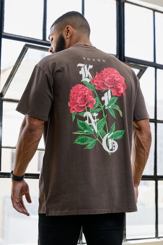 Camisas Youngla 453 Young King Hombre Gris | GBATJDX-31
