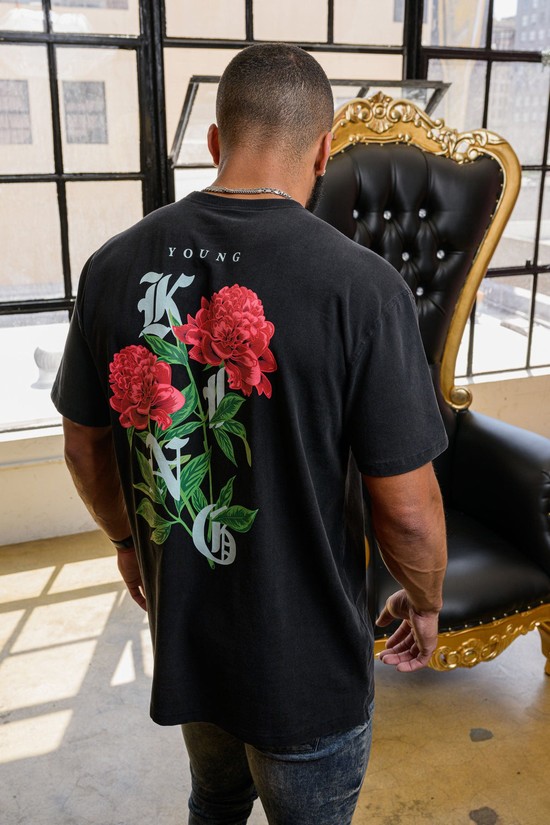 Camisas Youngla 453 Young King Hombre Negras | QKHSWJC-87