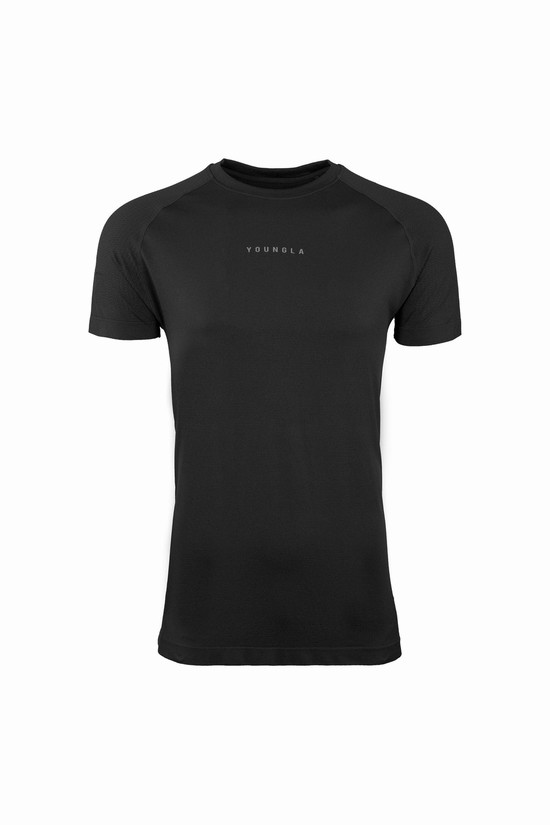 Camisas Youngla 454 New Gen Compression Hombre Negras | HRAIXBZ-27