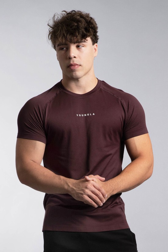 Camisas Youngla 454 New Gen Compression Hombre Burdeos | WHRTLAY-21