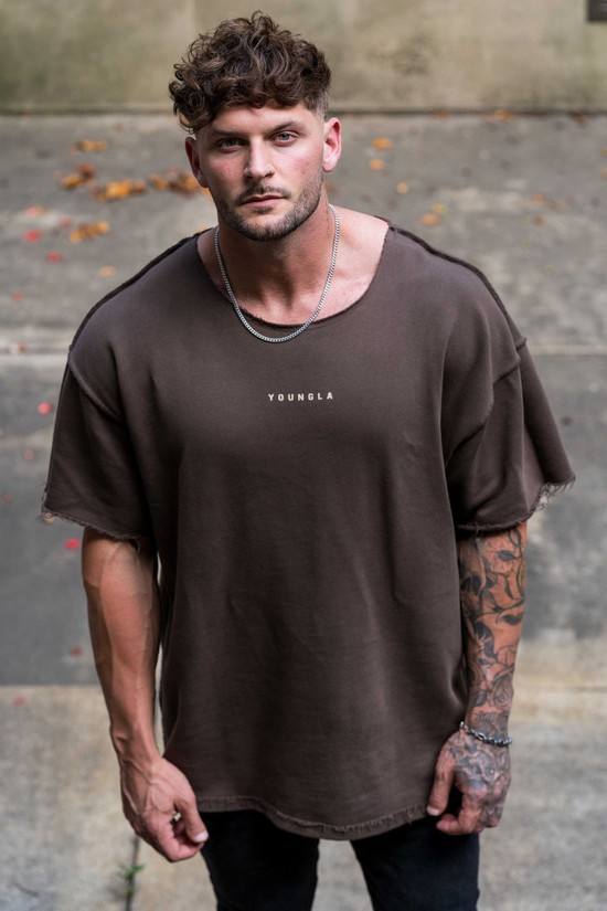 Camisas Youngla 455 Reversible Immortal Hombre Cafe | GQHVXJK-54