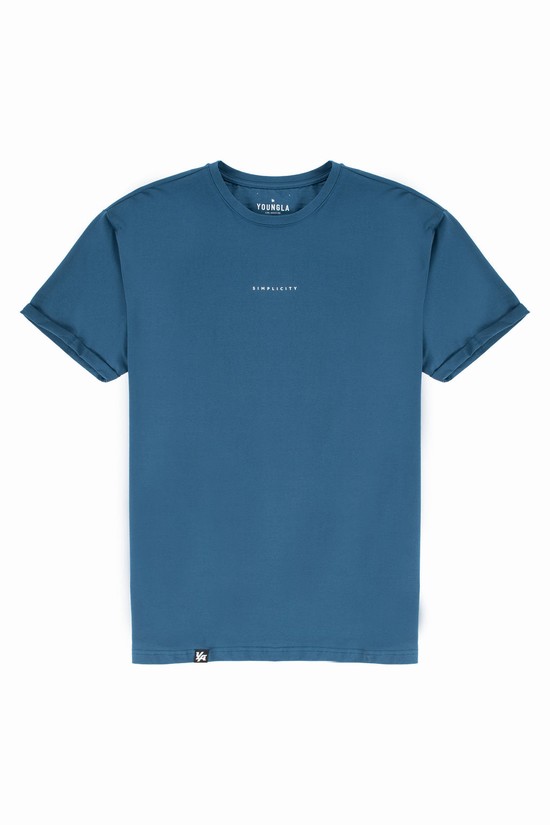 Camisas Youngla 456 Simplicity Hombre Azules | PDSHIZW-75