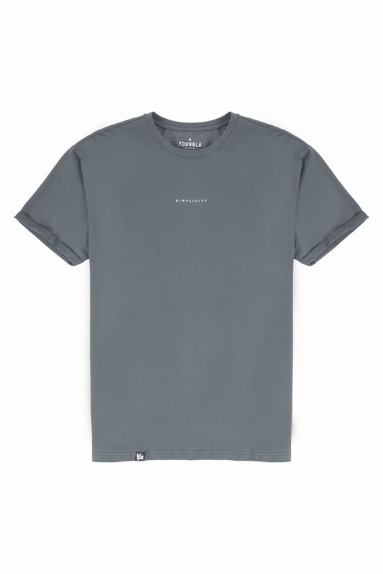 Camisas Youngla 456 Simplicity Hombre Gris | NEMYVUW-38