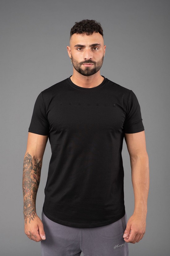 Camisas Youngla 459 Monochrome Fitted Hombre Negras | QRBHEUK-21