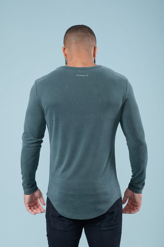 Camisas Youngla 807 Ultraflex Longsleeves Hombre Gris | IDBRPWC-35