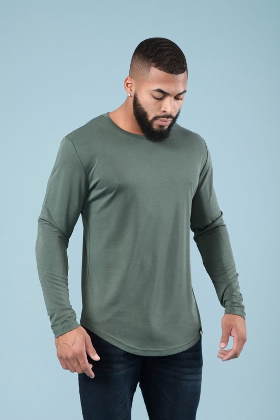Camisas Youngla 807 Ultraflex Longsleeves Hombre Gris | MLTSRZI-47