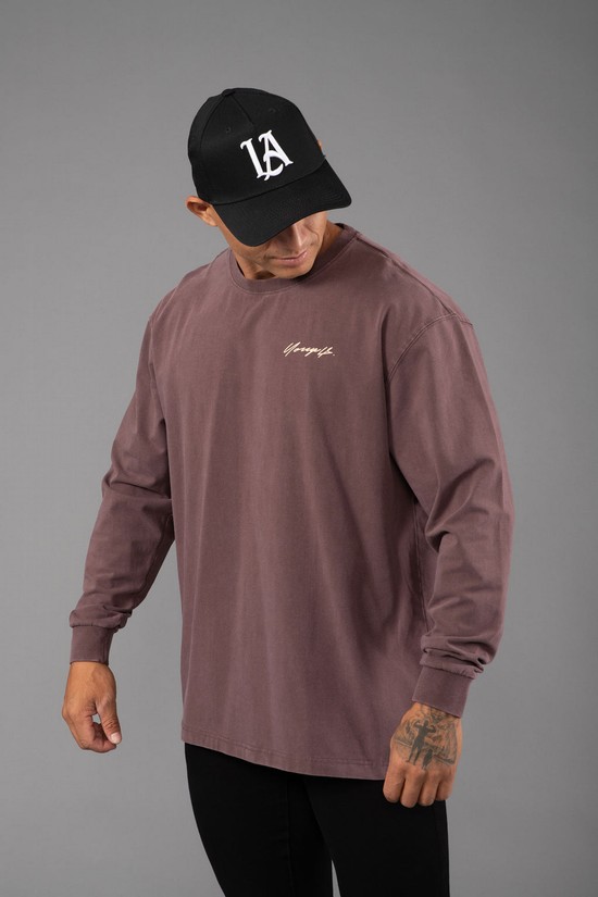 Camisas Youngla 812 Signature Long Sleeves Hombre Gris | FDBOCVL-91