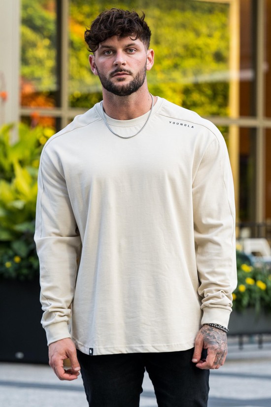 Camisas Youngla 814 Offset Long Sleeves Hombre Blancas | CISBGTP-10