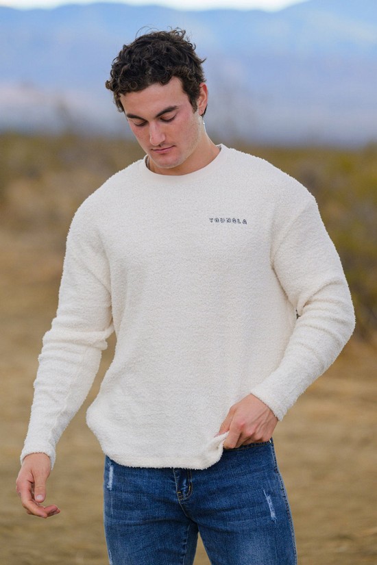 Camisas Youngla 817 Cozy Longsleeves Hombre Blancas | KZBYRGD-69