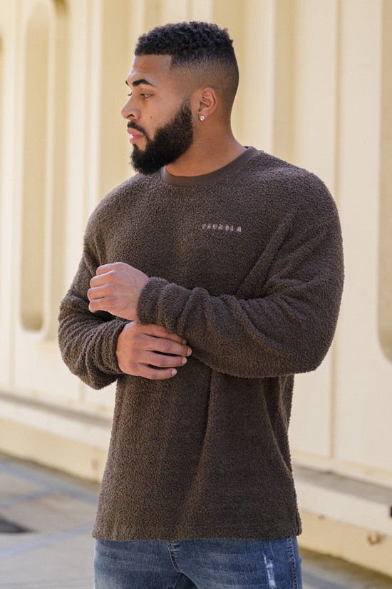 Camisas Youngla 817 Cozy Longsleeves Hombre Cafe | XKIHZMW-80