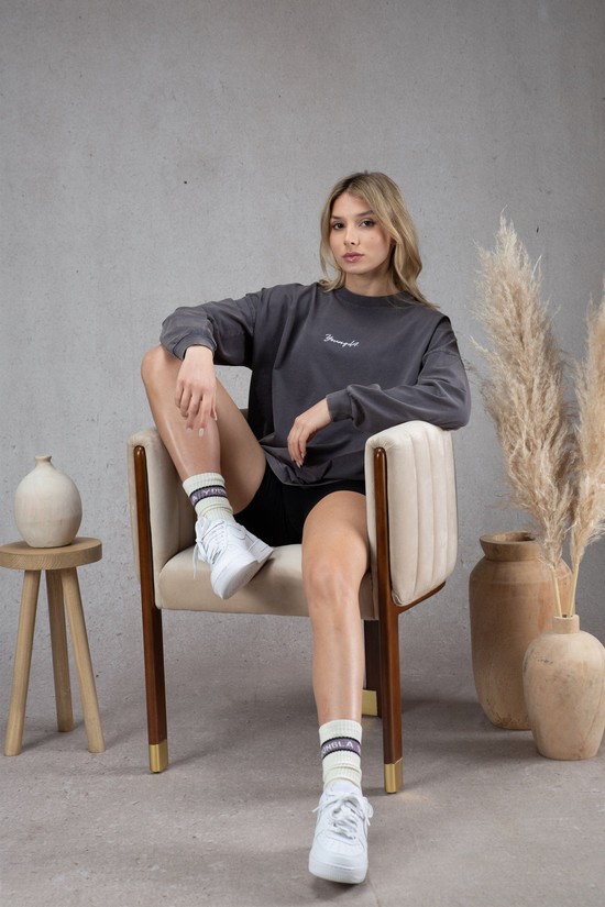 Camisas Youngla W416 Retro Long Sleeve Mujer Gris | GZNDFIC-42
