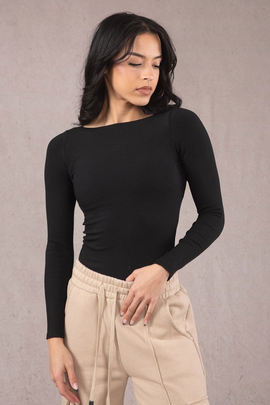 Camisas Youngla W420 Grace Mujer Negras | GXDWOAH-04